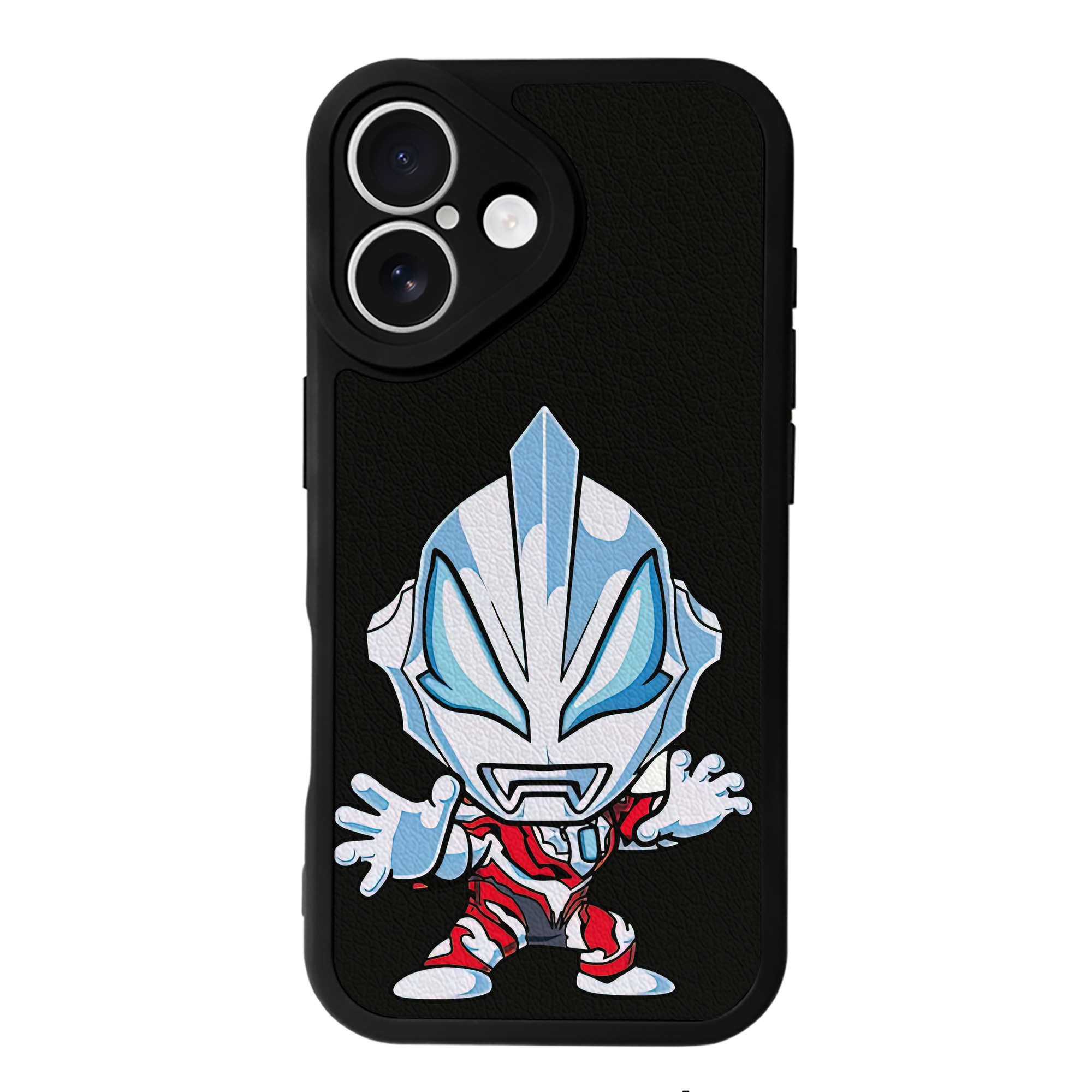 （画像用） ウルトラマン Ultraman 【iPhone 16シリーズ対応】シリコンスマホケース（レザー調） 材質：シリコン